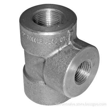 Forged Steel High Pressure Threaded/Socket Weld Reducing Tee